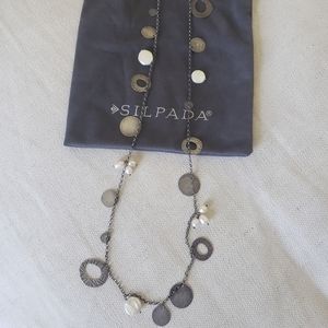 Silpada silver and pearl necklace